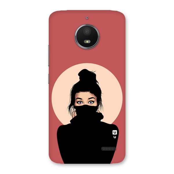 Aesthetic Digital Art Girl Back Case for Moto E4