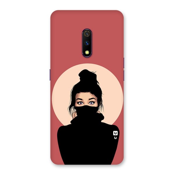 Aesthetic Digital Art Girl Back Case for Realme X