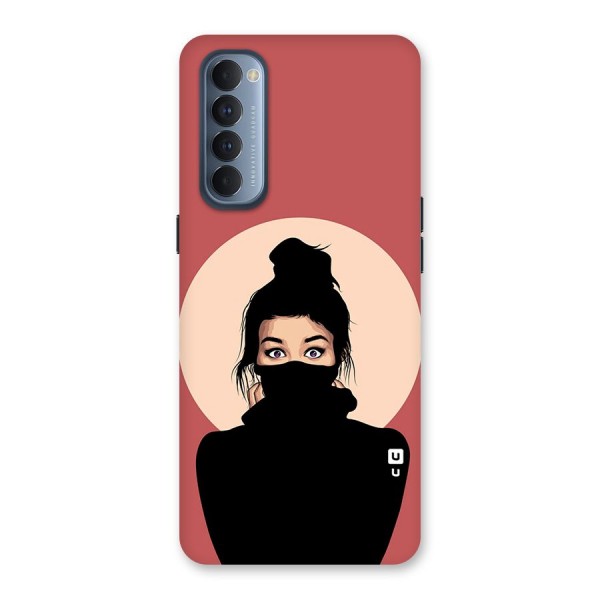 Aesthetic Digital Art Girl Back Case for Reno4 Pro