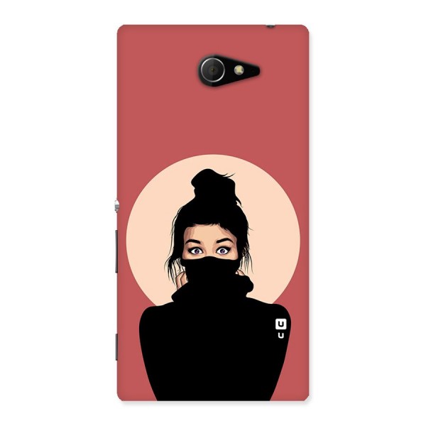 Aesthetic Digital Art Girl Back Case for Sony Xperia M2