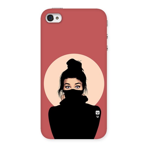 Aesthetic Digital Art Girl Back Case for iPhone 4 4s