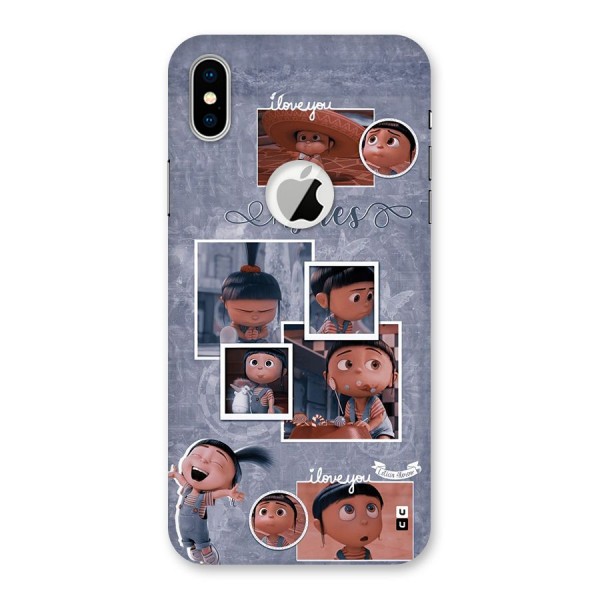 Agnes Back Case for iPhone XS Logo Cut