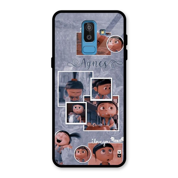 Agnes Glass Back Case for Galaxy J8