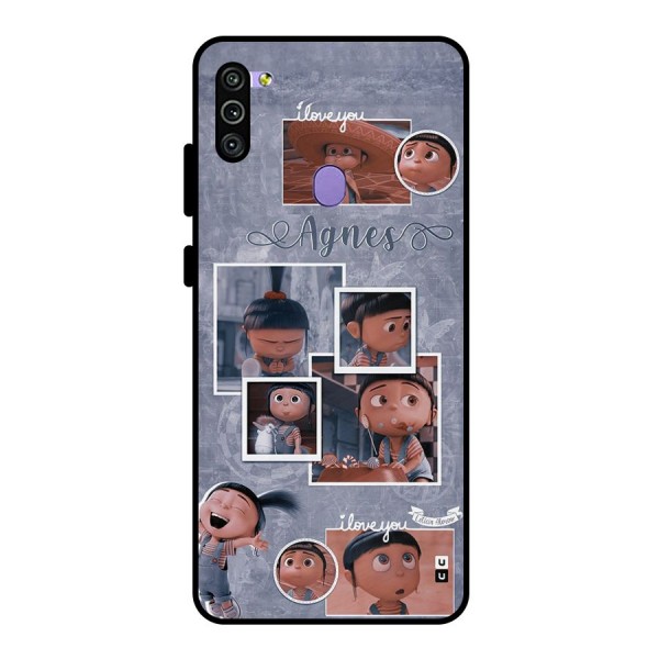 Agnes Metal Back Case for Galaxy M11