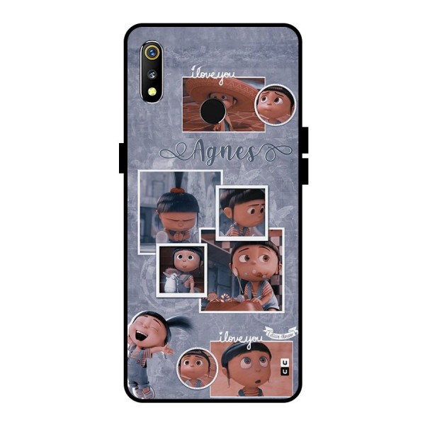 Agnes Metal Back Case for Realme 3