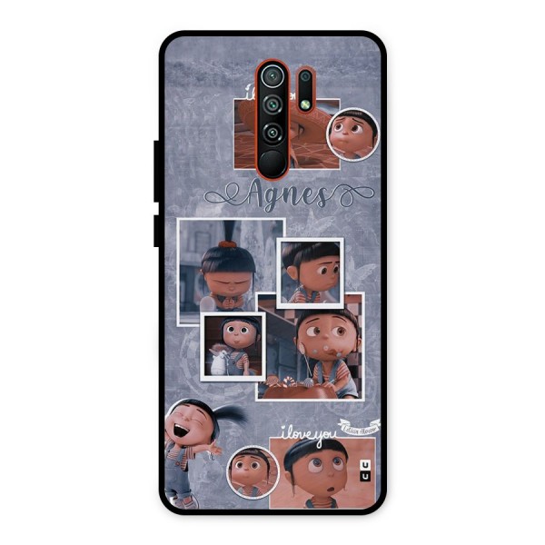 Agnes Metal Back Case for Redmi 9 Prime