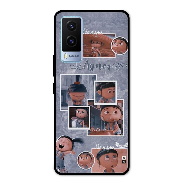 Agnes Metal Back Case for Vivo V21e 5G