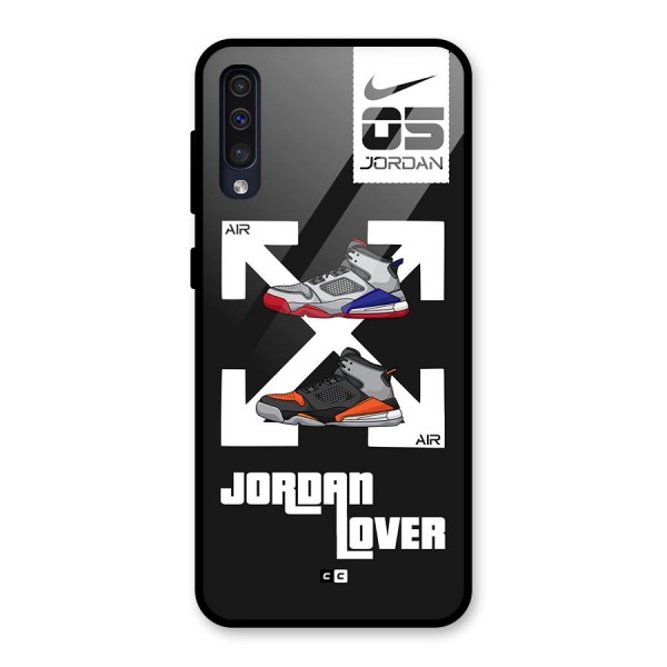 Air Shoe Lover Glass Back Case for Galaxy A50