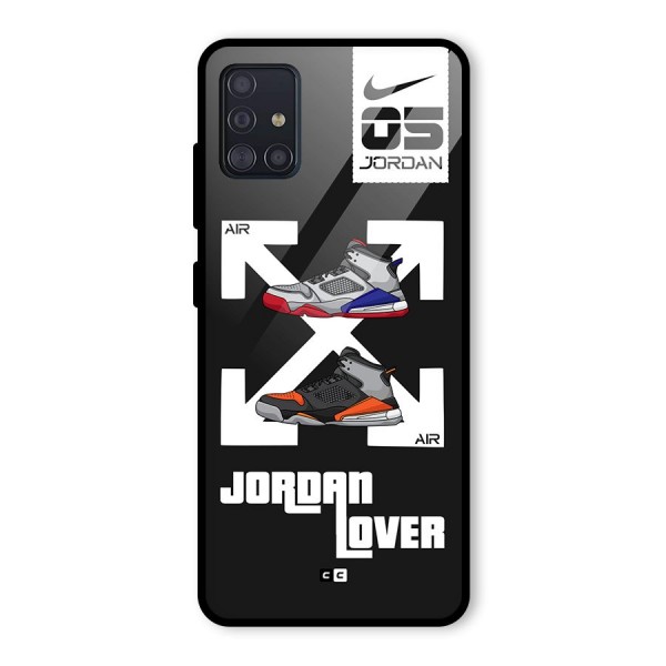 Air Shoe Lover Glass Back Case for Galaxy A51