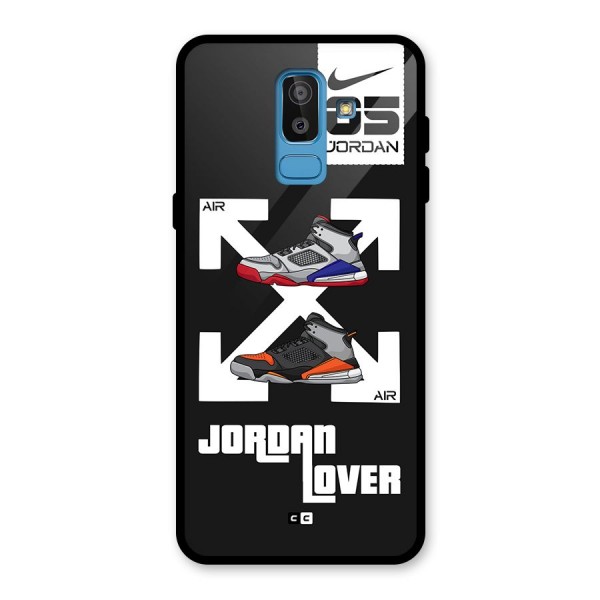 Air Shoe Lover Glass Back Case for Galaxy J8