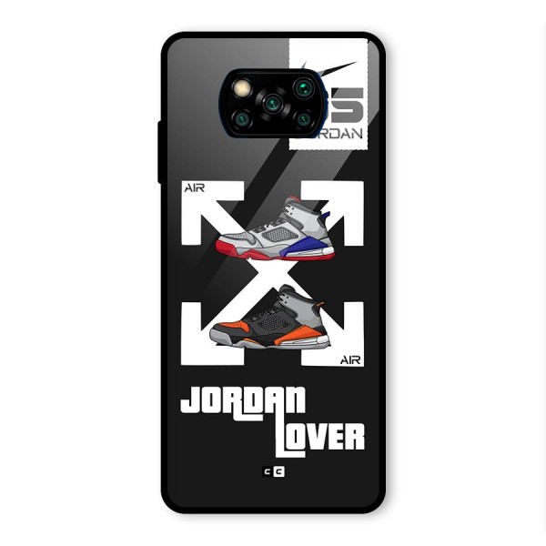 Air Shoe Lover Glass Back Case for Poco X3 Pro