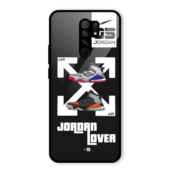 Air Shoe Lover Glass Back Case for Redmi 9 Prime