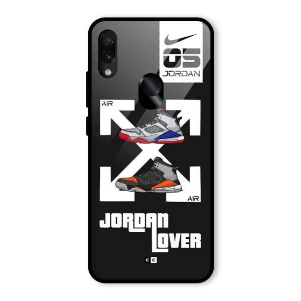 Air Shoe Lover Glass Back Case for Redmi Note 7S