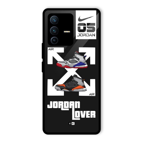 Air Shoe Lover Glass Back Case for Vivo V23 Pro