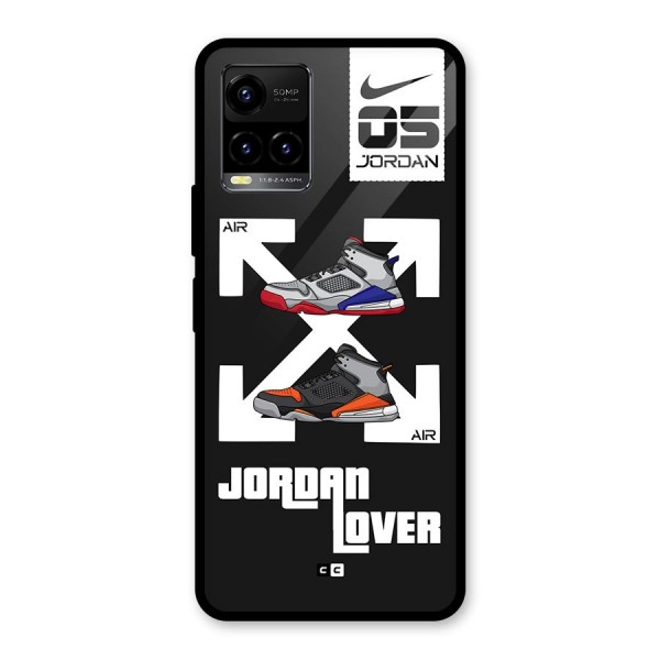 Air Shoe Lover Glass Back Case for Vivo Y21A