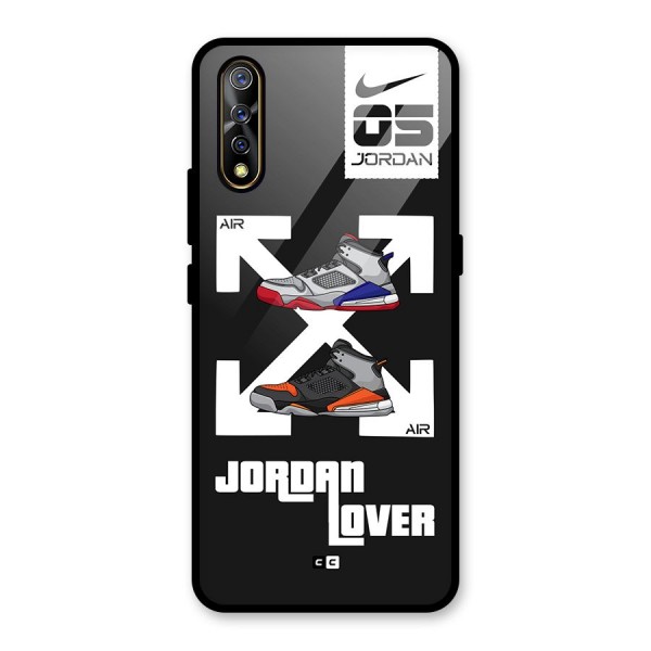 Air Shoe Lover Glass Back Case for Vivo Z1x