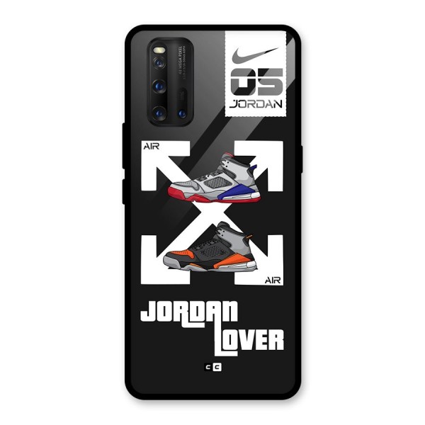 Air Shoe Lover Glass Back Case for Vivo iQOO 3