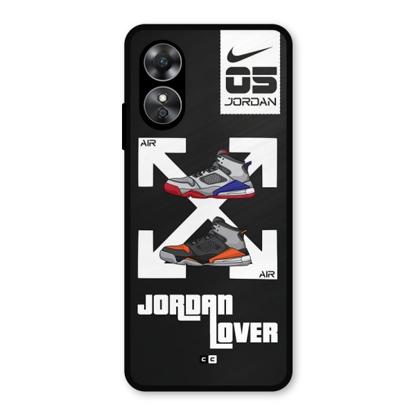 Air Shoe Lover Metal Back Case for Oppo A17