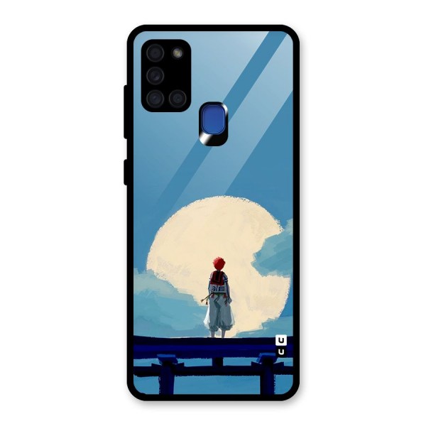 Akaza Waiting Glass Back Case for Galaxy A21s