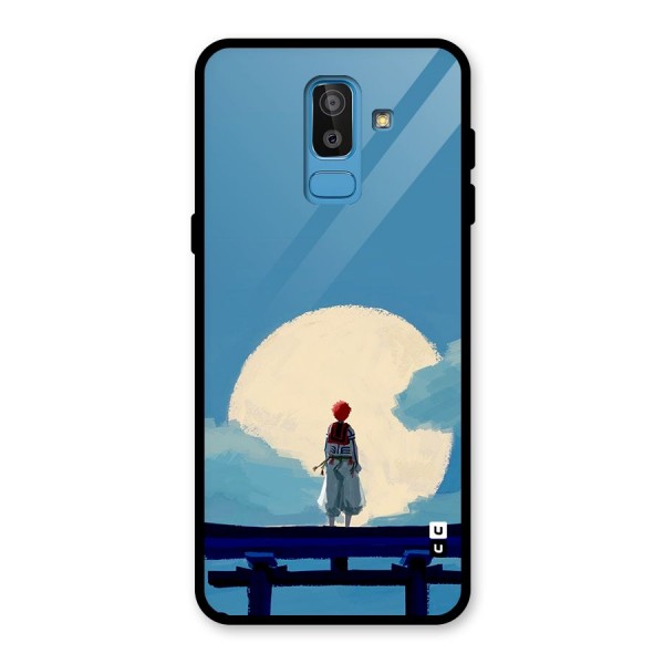 Akaza Waiting Glass Back Case for Galaxy J8