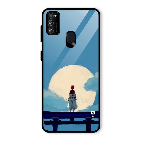 Akaza Waiting Glass Back Case for Galaxy M21