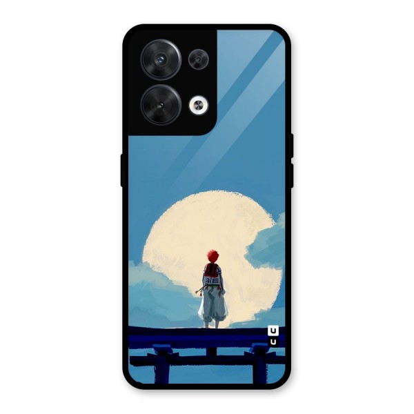 Akaza Waiting Glass Back Case for Oppo Reno8 5G