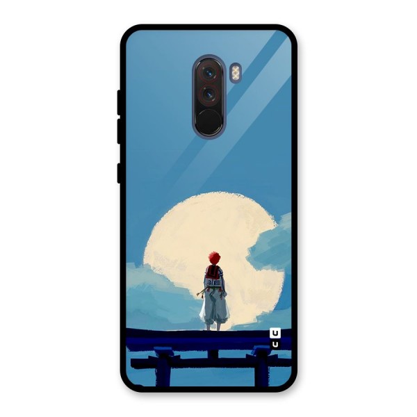 Akaza Waiting Glass Back Case for Poco F1