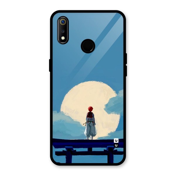 Akaza Waiting Glass Back Case for Realme 3