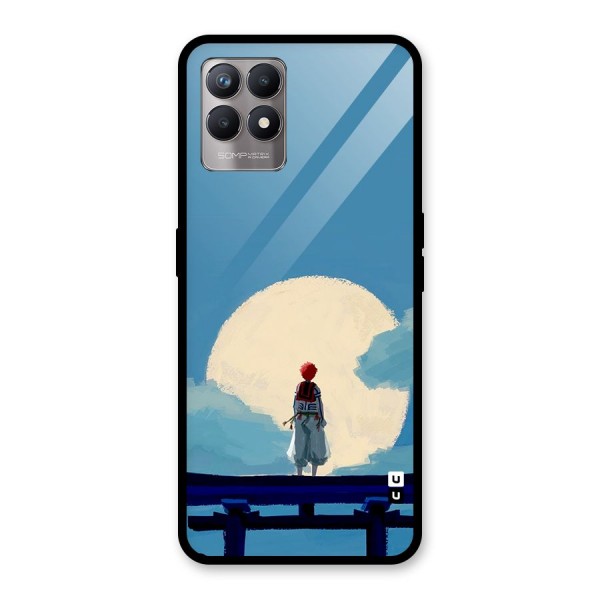 Akaza Waiting Glass Back Case for Realme 8i