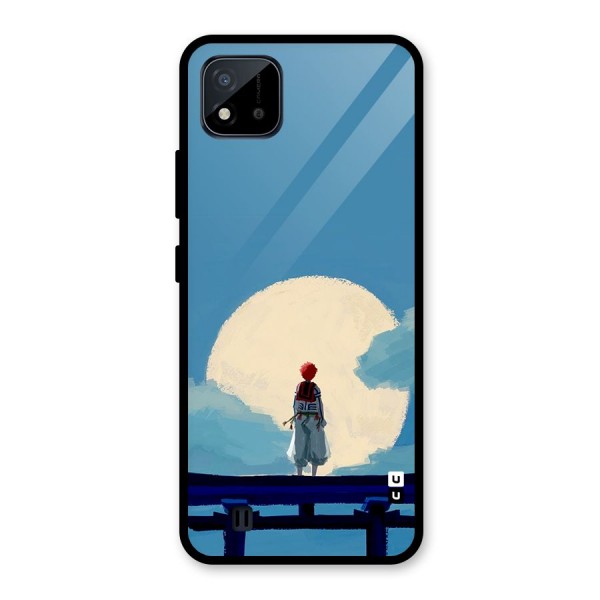 Akaza Waiting Glass Back Case for Realme C11 2021