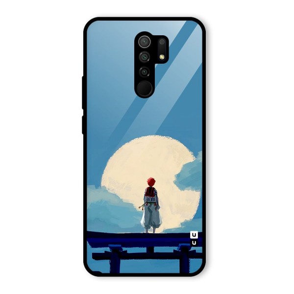 Akaza Waiting Glass Back Case for Redmi 9 Prime