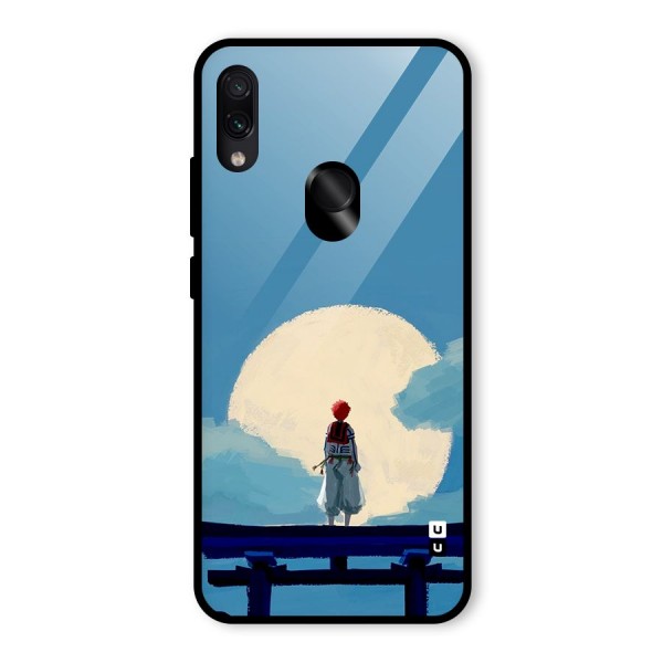 Akaza Waiting Glass Back Case for Redmi Note 7