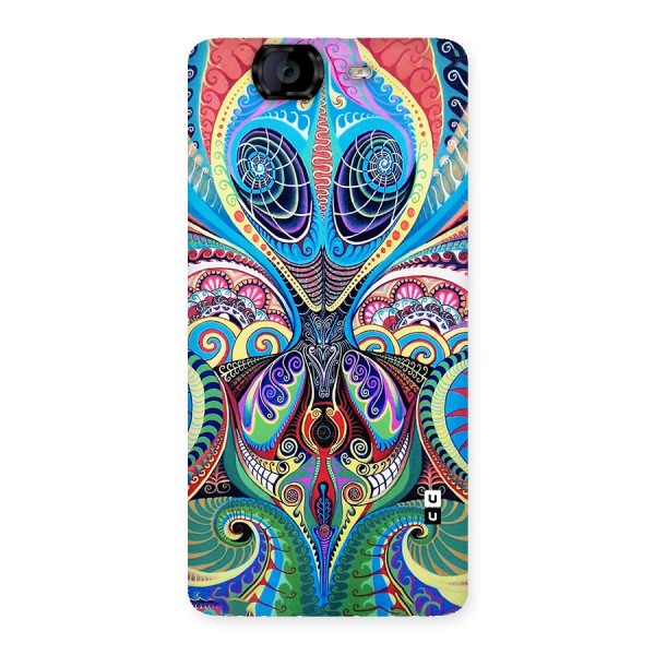 Alien Psychedelic Art Back Case for Canvas Knight A350