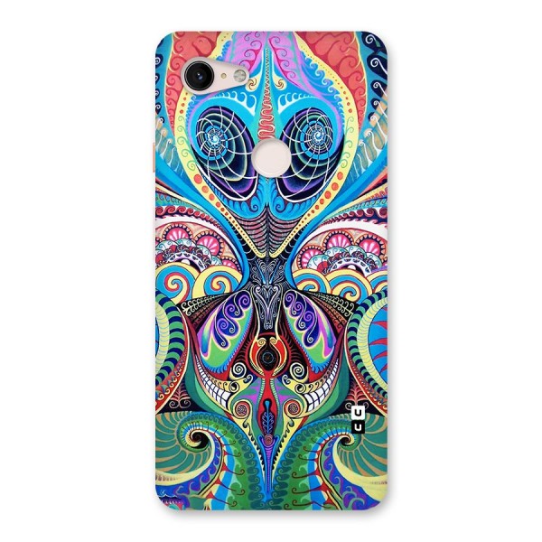 Alien Psychedelic Art Back Case for Google Pixel 3 XL