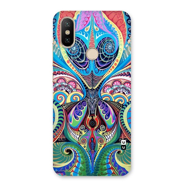 Alien Psychedelic Art Back Case for Mi A2