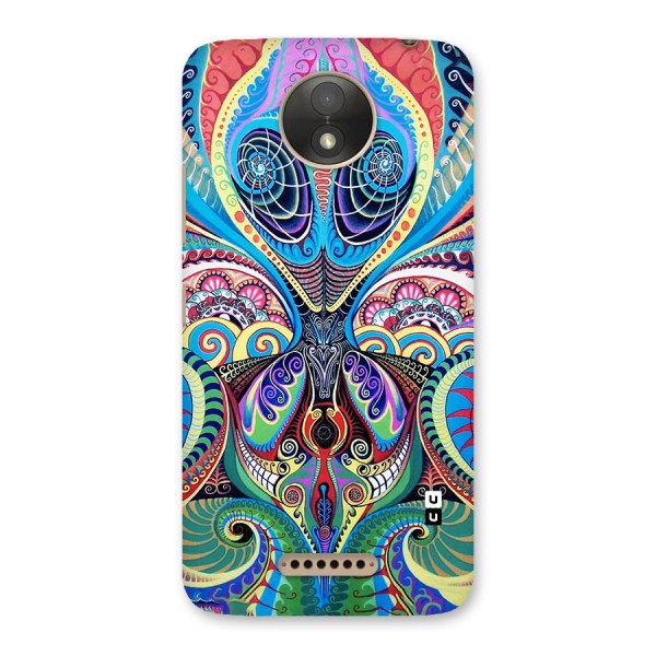 Alien Psychedelic Art Back Case for Moto C Plus