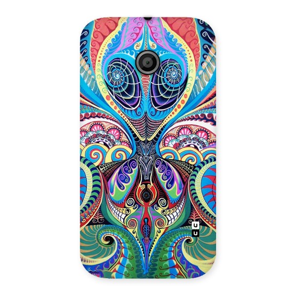 Alien Psychedelic Art Back Case for Moto E