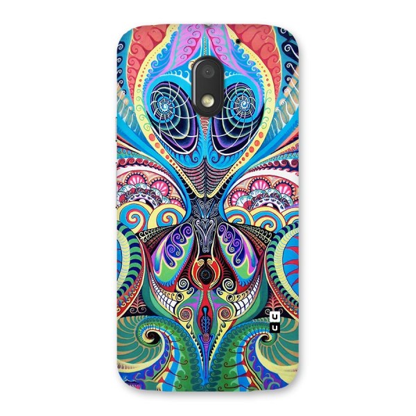 Alien Psychedelic Art Back Case for Moto E3 Power