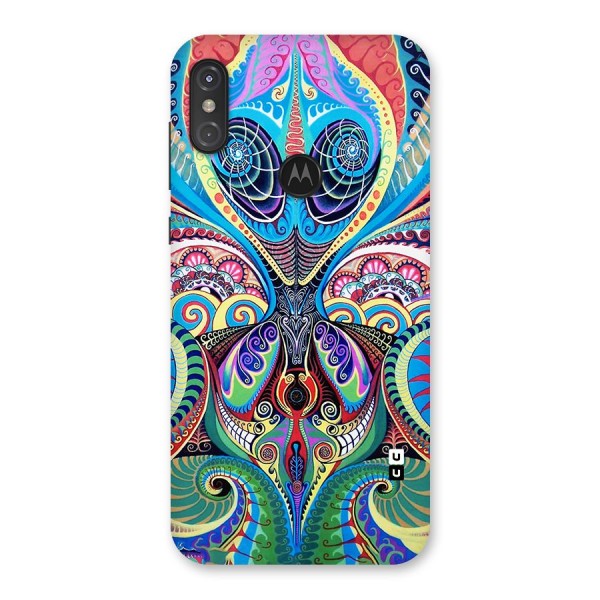 Alien Psychedelic Art Back Case for Motorola One Power