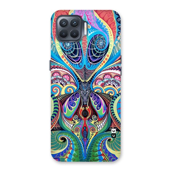 Alien Psychedelic Art Back Case for Oppo F17 Pro