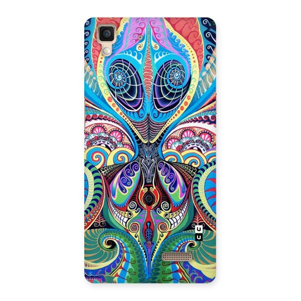 Alien Psychedelic Art Back Case for Oppo R7