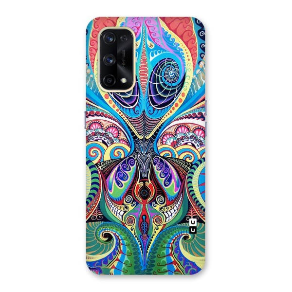 Alien Psychedelic Art Glass Back Case for Realme X7 Pro