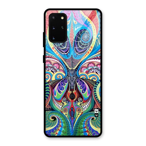 Alien Psychedelic Art Glass Back Case for Galaxy S20 Plus