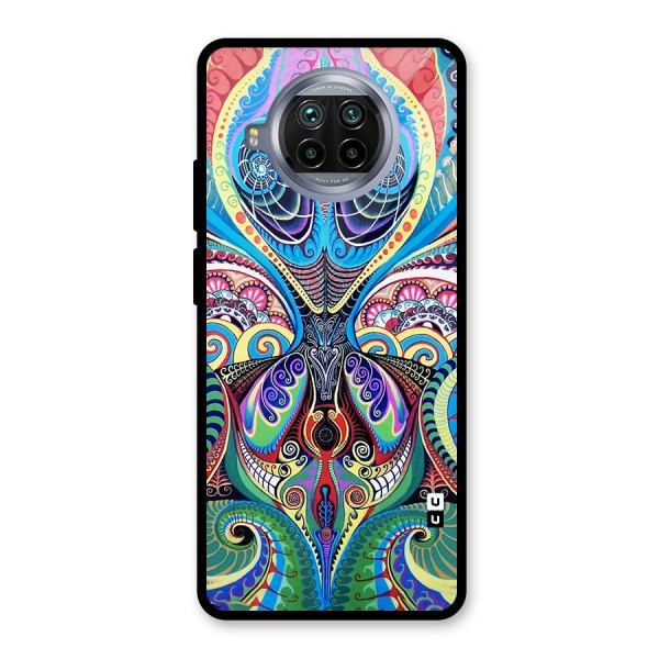 Alien Psychedelic Art Glass Back Case for Mi 10i