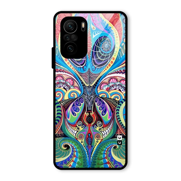 Alien Psychedelic Art Glass Back Case for Mi 11x