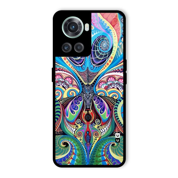 Alien Psychedelic Art Glass Back Case for OnePlus 10R