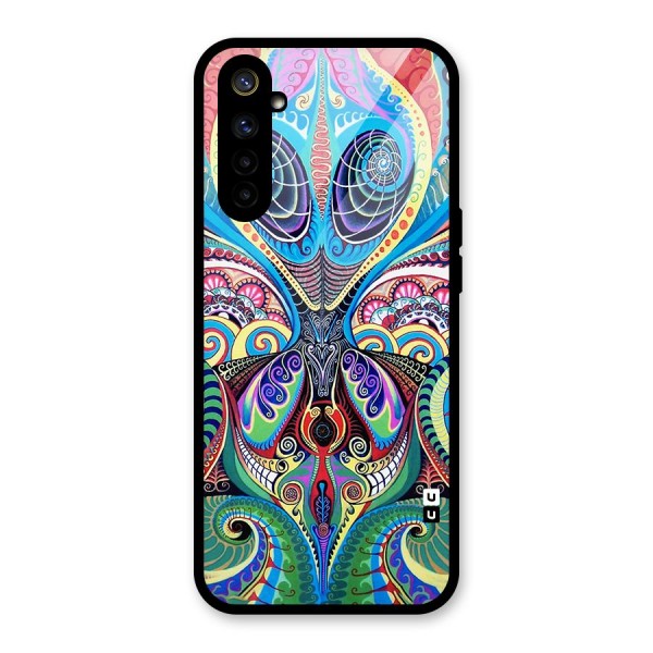 Alien Psychedelic Art Glass Back Case for Realme 6