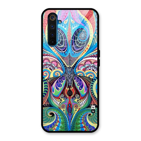 Alien Psychedelic Art Glass Back Case for Realme 6 Pro