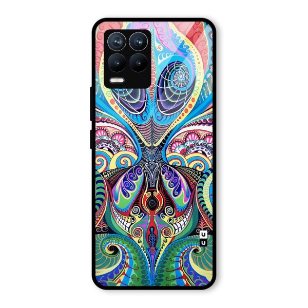 Alien Psychedelic Art Glass Back Case for Realme 8