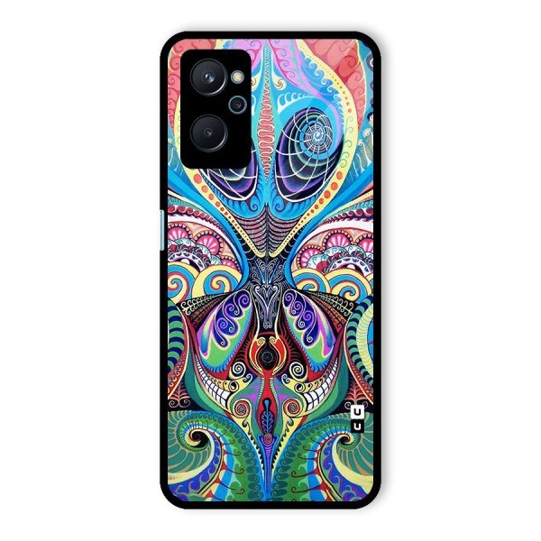 Alien Psychedelic Art Glass Back Case for Realme 9i